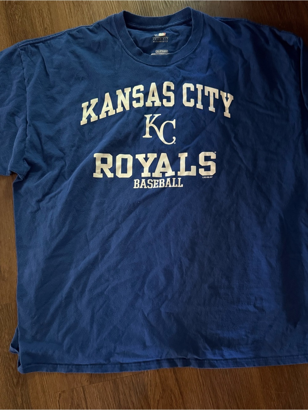NBA Kansas City Royals Royal Blue T-Shirt with White Logo